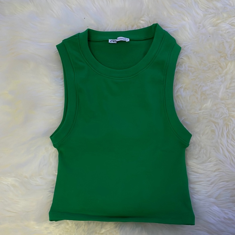 Zara green top